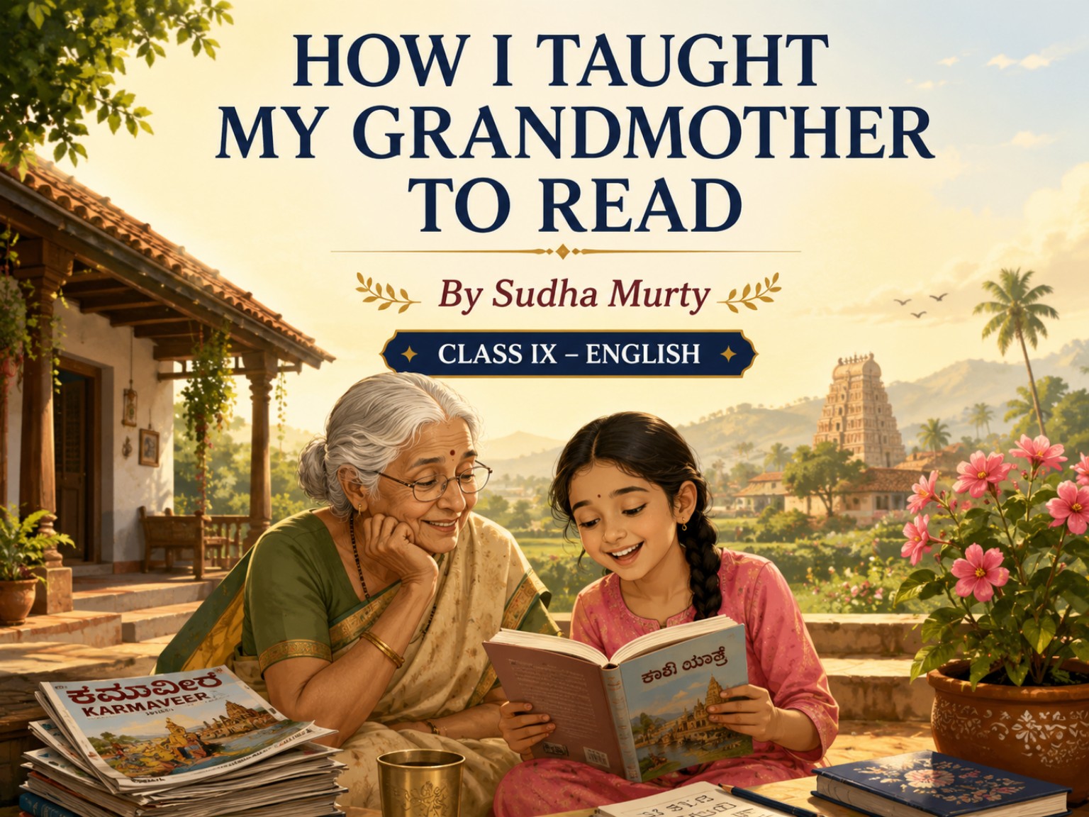 Class 9 NCERT Chapter -1 How I Taught My Grandmother to Read
