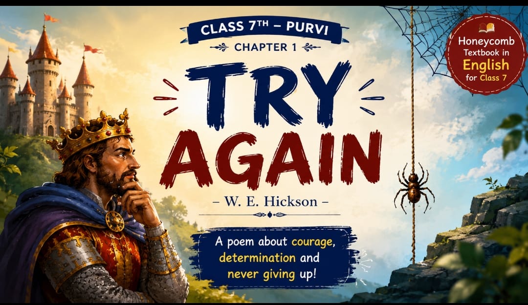 Class 7th Poem “TRY AGAIN” : ProoviNCERT